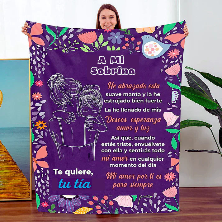 Manta Personalizada - Para Nieta, Nieto, Hija, Hijo, Sobrina