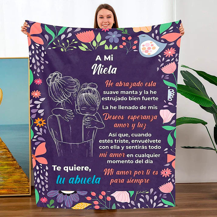 Manta Personalizada - Para Nieta, Nieto, Hija, Hijo, Sobrina
