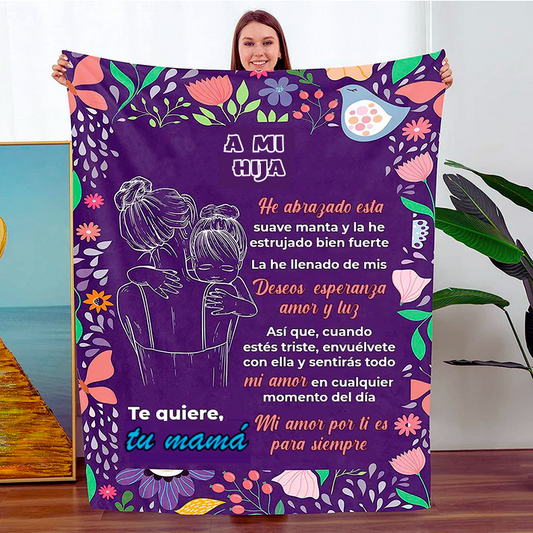 Manta diseñada para tu querida hija