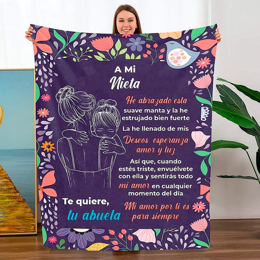Manta diseñada para tu querida nieta
